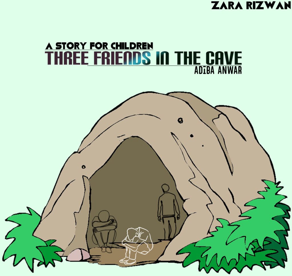 three men in the cave