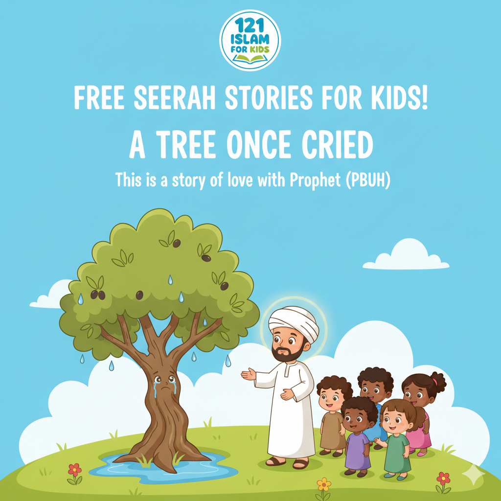 Did You Know a Tree Once Cried? Learn About the Prophet’s Love – Free Seerah Story for Kids